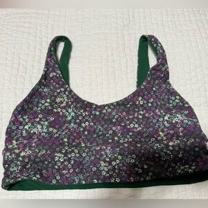 Lululemon reversible align bra in floral & green